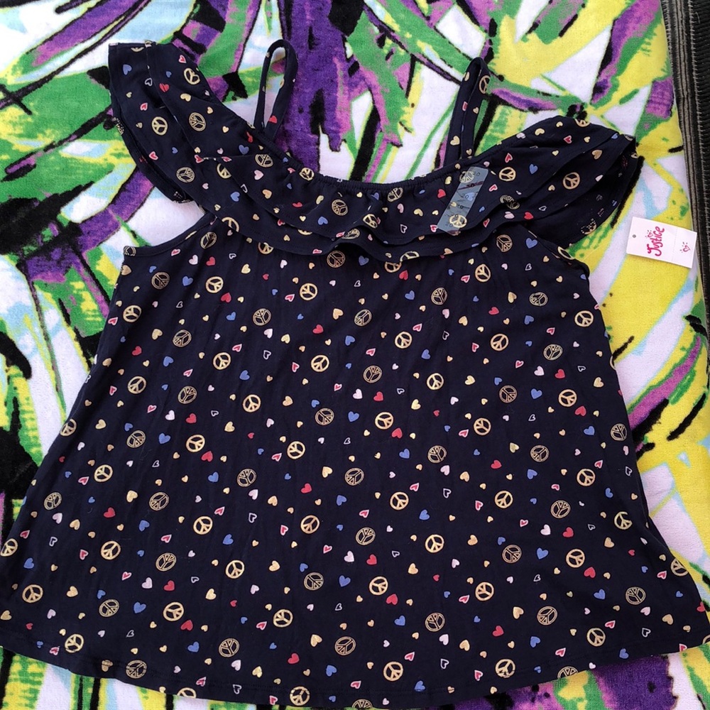 NWT Justice girls cold shoulder shirt
